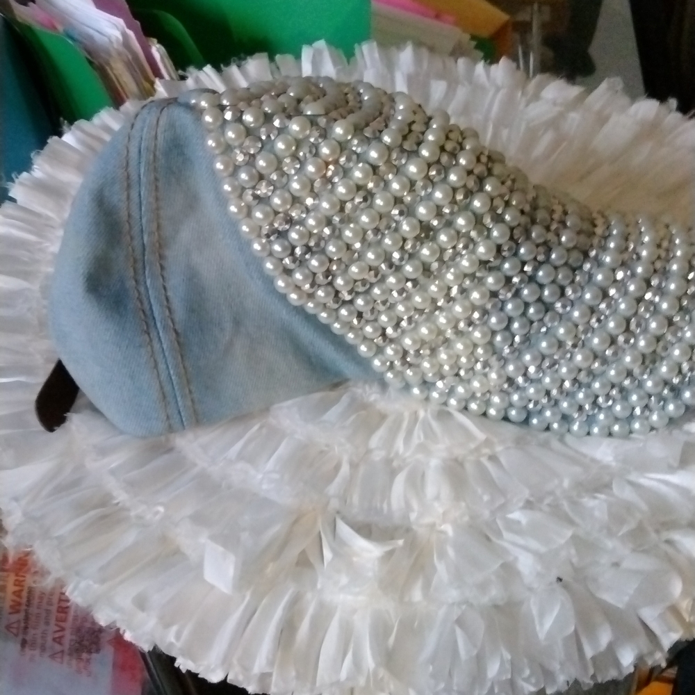 Designer semi precious stone ( Pearl & diamond) 1 - Picture 5 of 15